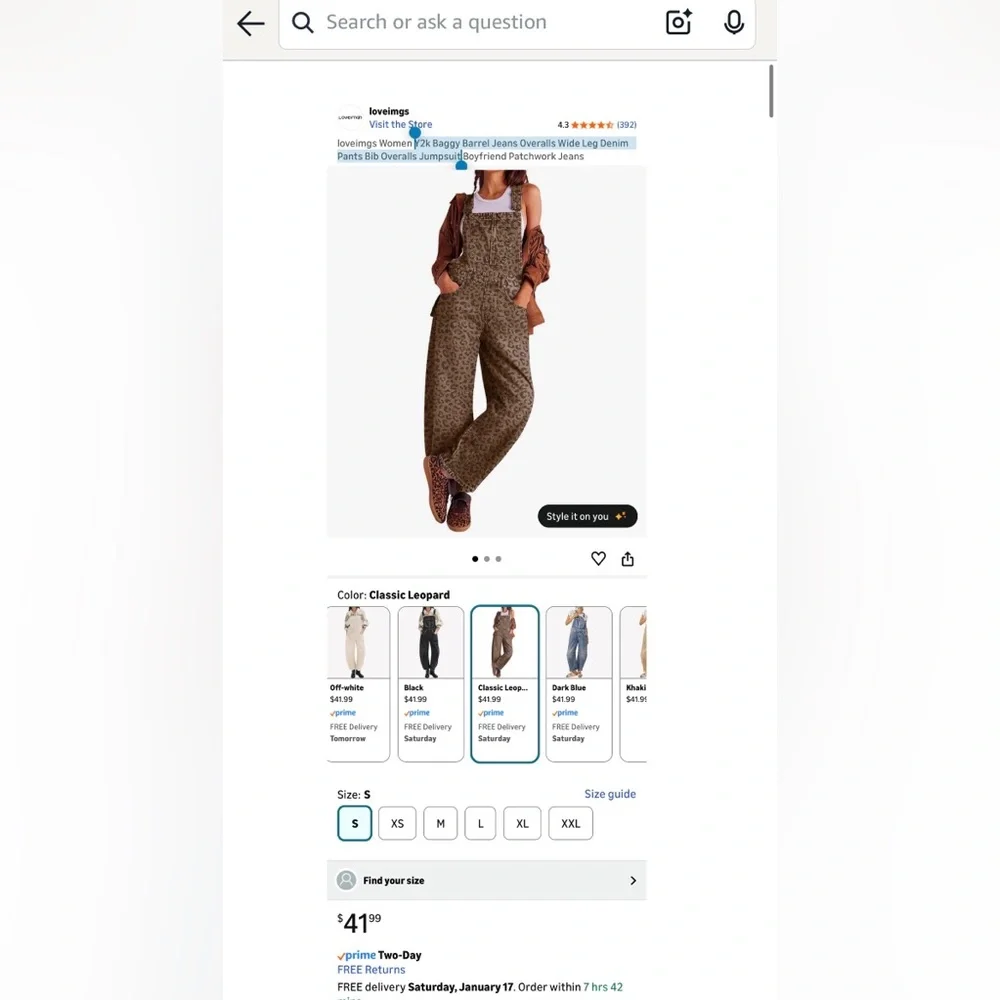 Olive Green Cotton Wide-Leg Overall Jumpsuit - Picture 2 of 8